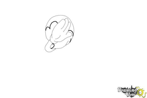 How to draw Mickey Mouse Dabbing - Step 6