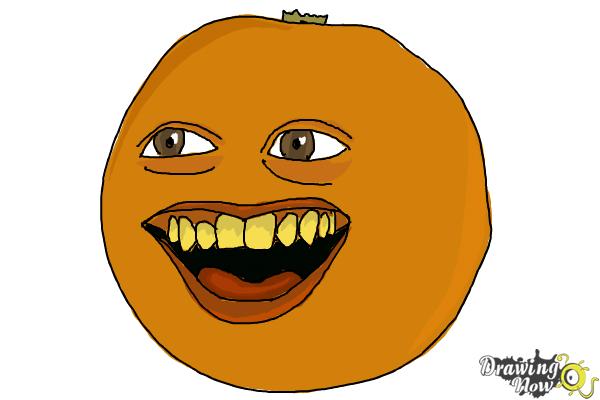 How to Draw Annoying Orange (Super Easy) - Step 10
