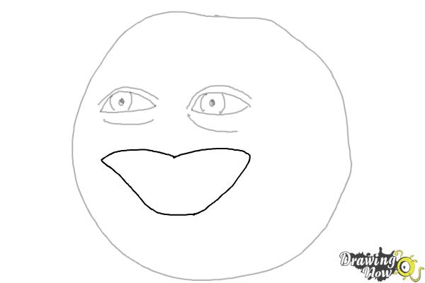 How to Draw Annoying Orange (Super Easy) - Step 5