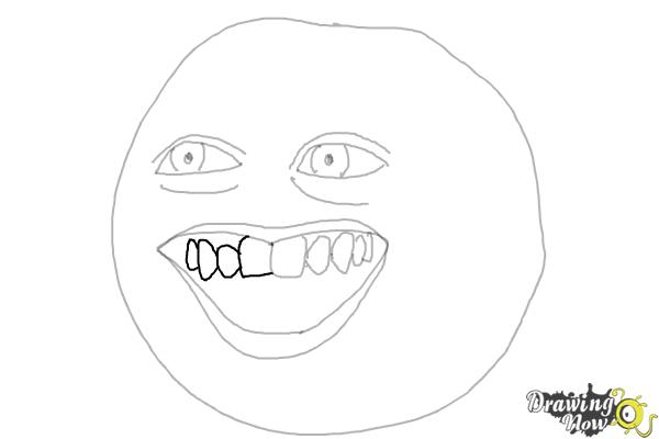 How to Draw Annoying Orange (Super Easy) - Step 8