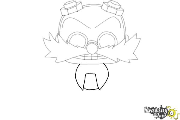 How to Draw Doctor Eggman from Sonic (Chibi) - Step 11