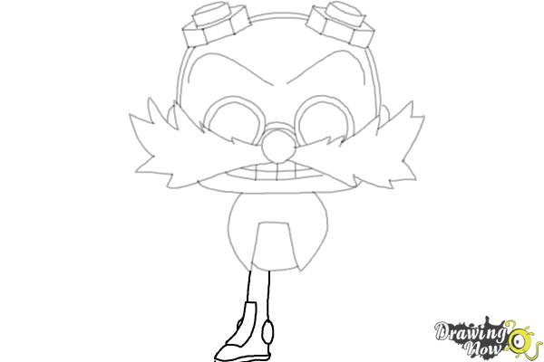 How to Draw Doctor Eggman from Sonic (Chibi) - Step 12