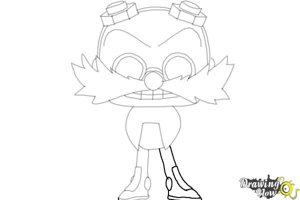 How to Draw Doctor Eggman from Sonic (Chibi) - Step 13