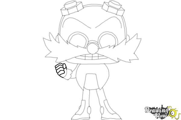How to Draw Doctor Eggman from Sonic (Chibi) - Step 15