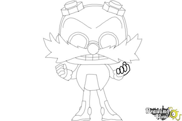 How to Draw Doctor Eggman from Sonic (Chibi) - Step 17