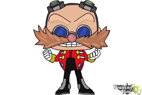 How to Draw Doctor Eggman from Sonic (Chibi) - Step 20