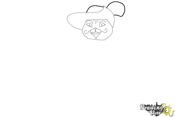 How to Draw Puss in Boots 2 - Step 8