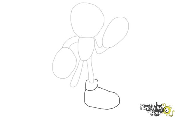 How to Draw Sonic - Knuckles the Echidna - Step 5