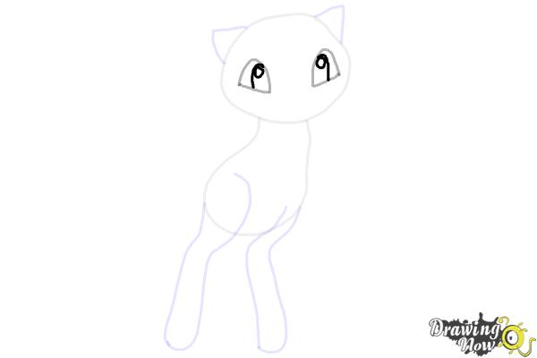 How to Draw Pokemon - Mew - Step 5