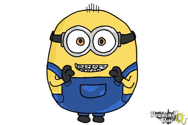 HOW TO DRAW CUTE MINION EASY STEP BY STEP - YouTube