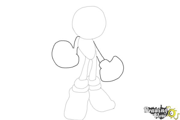 How to Draw Dark Sonic - Step 5