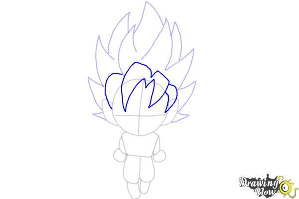 How to Draw Goku (Super Saiyan) - Step 10