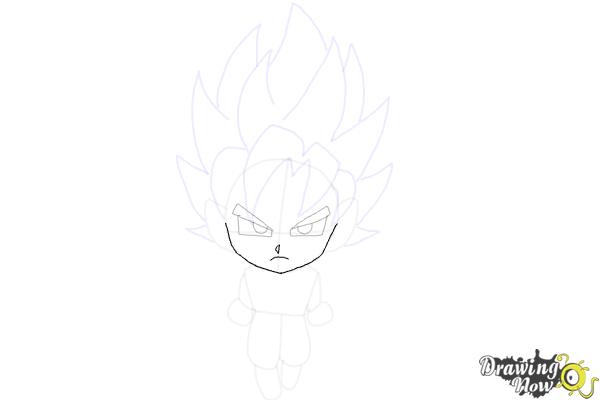 How to Draw Goku (Super Saiyan) - Step 12