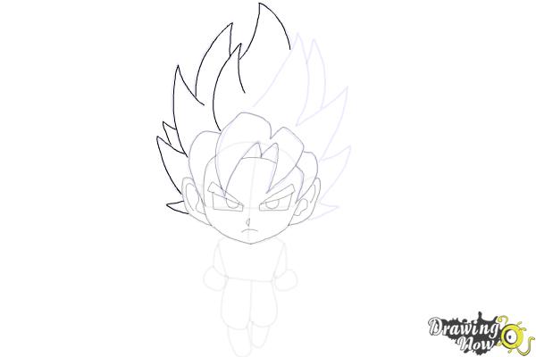 How to Draw Goku (Super Saiyan) - Step 15