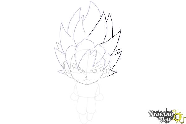 How to Draw Goku (Super Saiyan) - Step 16