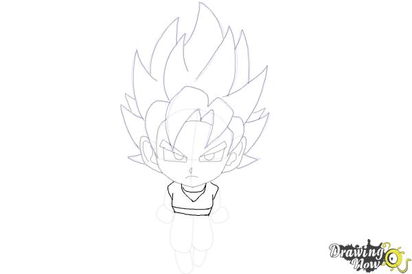 How to Draw Goku (Super Saiyan) - Step 17