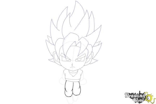 How to Draw Goku (Super Saiyan) - Step 18