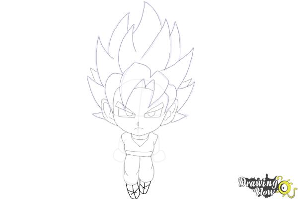 How to Draw Goku (Super Saiyan) - Step 19