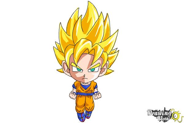 How to Draw Goku (Super Saiyan) - Step 23