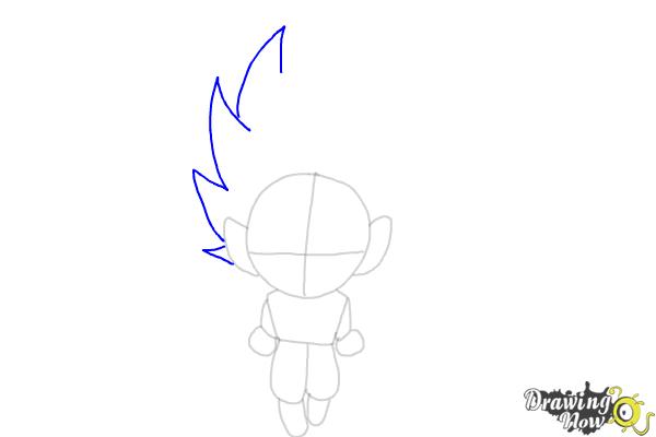 How to Draw Goku (Super Saiyan) - Step 7