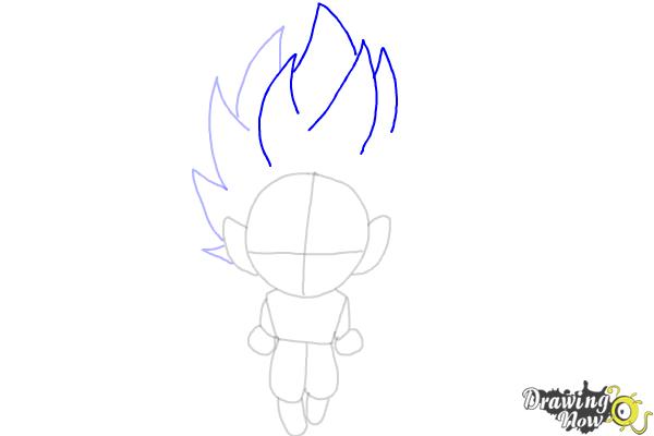 How to Draw Goku (Super Saiyan) - Step 8