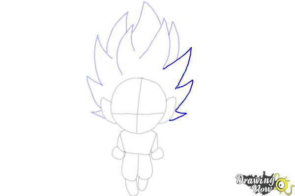 How to Draw Goku (Super Saiyan) - Step 9