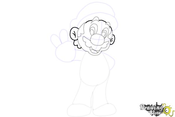 How to Draw Mario from The Super Mario Bros. Movie - Step 11