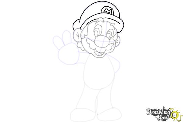 How to Draw Mario from The Super Mario Bros. Movie - Step 12