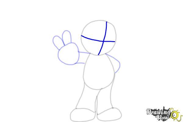How to Draw Mario from The Super Mario Bros. Movie - Step 5