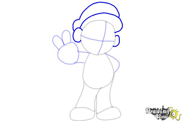 How to Draw Mario from The Super Mario Bros. Movie - Step 6