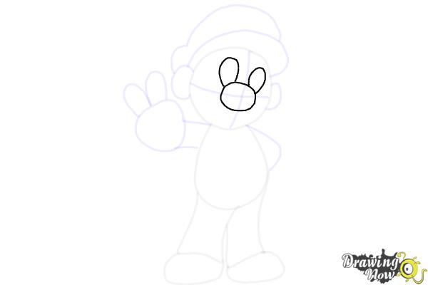 How to Draw Mario from The Super Mario Bros. Movie - Step 7