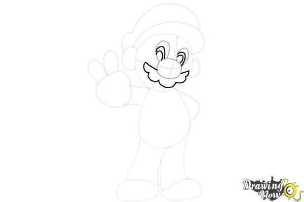 How to Draw Mario from The Super Mario Bros. Movie - Step 8