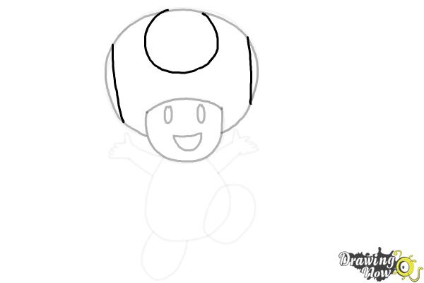 How to Draw Toad from The Super Mario Bros. Movie - Step 9