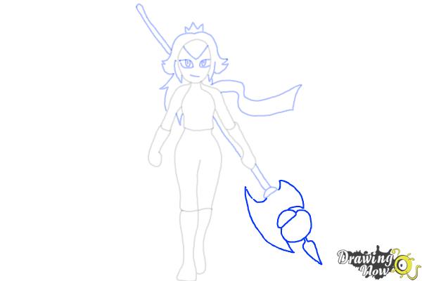 How to Draw Princess Peach from The Super Mario Bros. Movie - Step 7