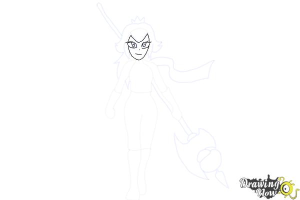 How to Draw Princess Peach from The Super Mario Bros. Movie - Step 8