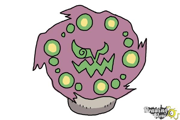 How to Draw Pokemon - Spiritomb - Step 13