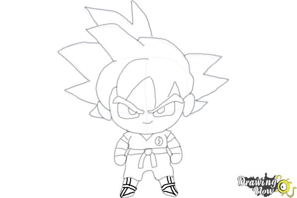 How to draw Goku from DragonBall Z – Drawing Factory