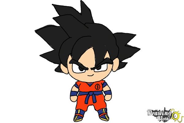 How to Draw Goku SSJ Blue from Dragon Ball