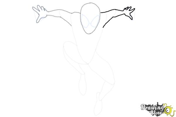 How to Draw Spider-Man: Across the Spider-Verse - Step 8 How to Draw Spider-Man: Across the Spider-Verse - Step 8