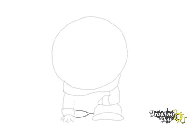 How to Draw Mysterion from South Park - Step 5