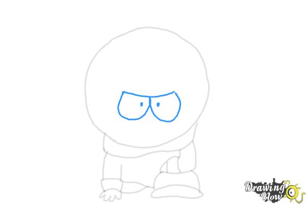 How to Draw Mysterion from South Park - Step 6