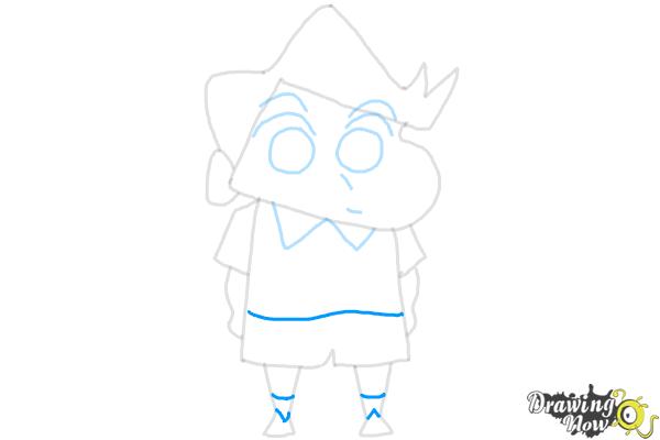 How to Draw Toru Kazama from Crayon Shin-chan - Step 10 How to Draw Toru Kazama from Crayon Shin-chan - Step 10
