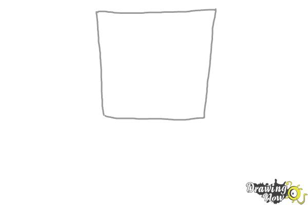How to Draw Spongebob Squarepants - Step 1 How to Draw Spongebob Squarepants - Step 1