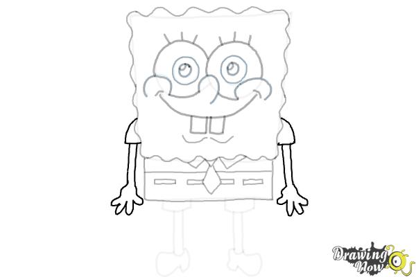 How to Draw Spongebob Squarepants - Step 12