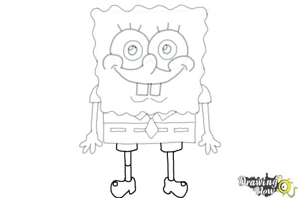 How to Draw Spongebob Squarepants - Step 13