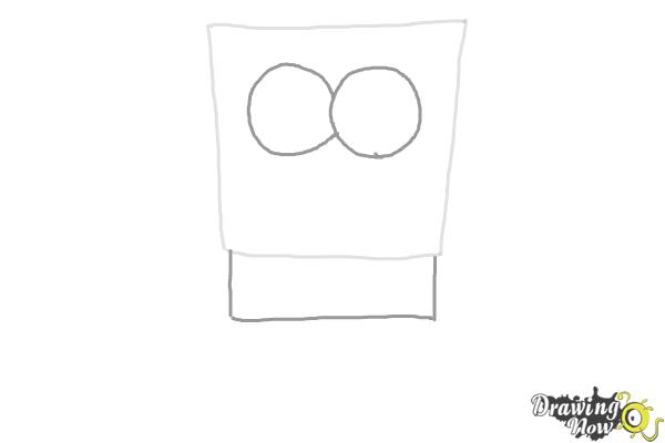 How to Draw Spongebob Squarepants - Step 2 How to Draw Spongebob Squarepants - Step 2