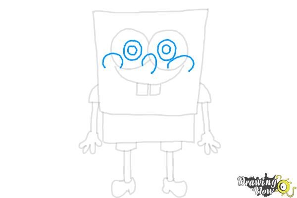 How to Draw Spongebob Squarepants - Step 7