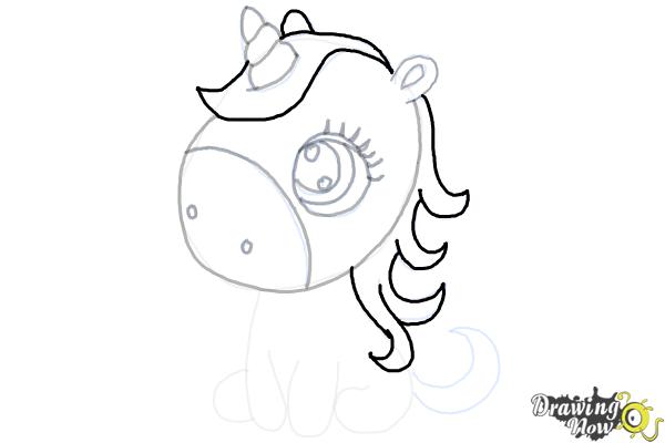 How to Draw a Cute Unicorn - Step 12