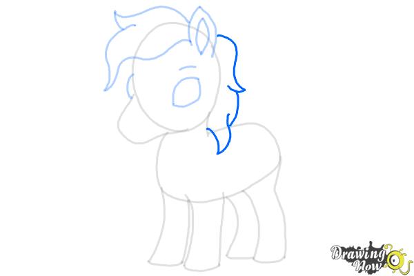 How to Draw a Cute Horse - Step 10