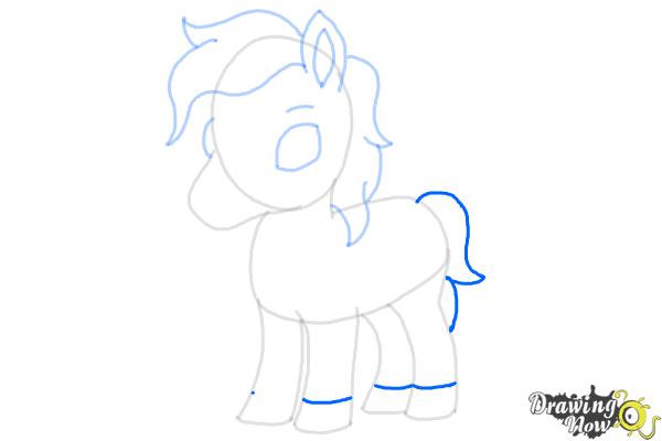 How to Draw a Cute Horse - Step 11